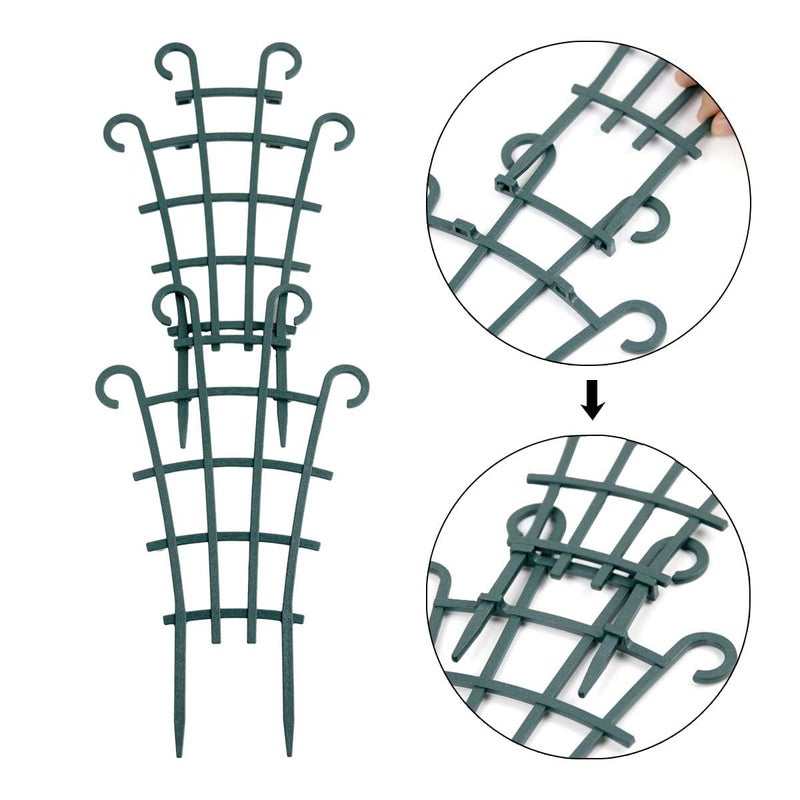 UWIOFF Trellis for Potted Plants, Stackable Small Indoor Plant Trellis for Climbing Plants Outdoor for Vine Ivy Hoya Houseplants Flower Plant Support, 4 Pack - Image 4